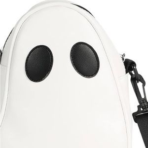 Small Halloween Ghost Boo Bag. White & Black. New